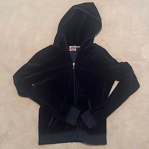 Juicy Couture Velour Hoodie Dark Blue
